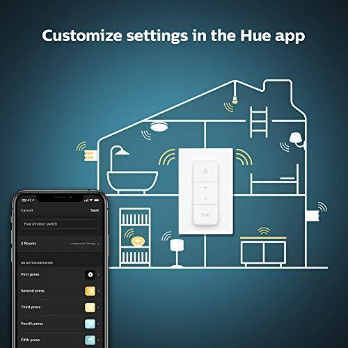 【送料無料】Philips Hue v2 Smart Dimmer Switch and Remote, Installation-Free, Smart Hom_8