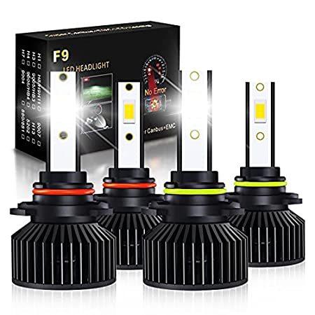 9005 9006 High Beam Low Beam LED Headlight Bulbs Combo High Low Beam Fog li