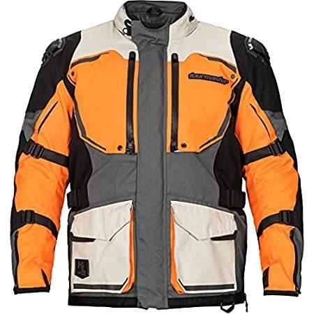 Tour Master Alpine-Trek Men's Street Motorcycle Jackets - Orange/Sand / 3X-