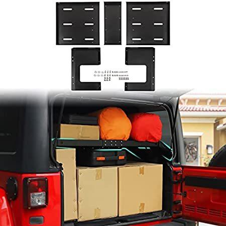 RT-TCZ for Jeep JK JL Interior Rear Cargo Basket Rack Metal Luggage Storage