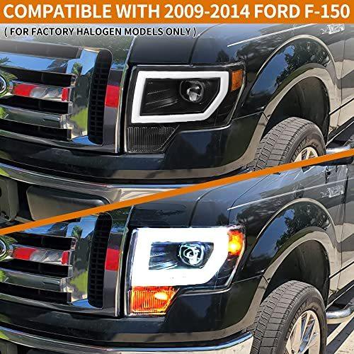 OEDRO Headlight Assembly Compatible with 2009-2014 Ford F150, F-150 Headlig