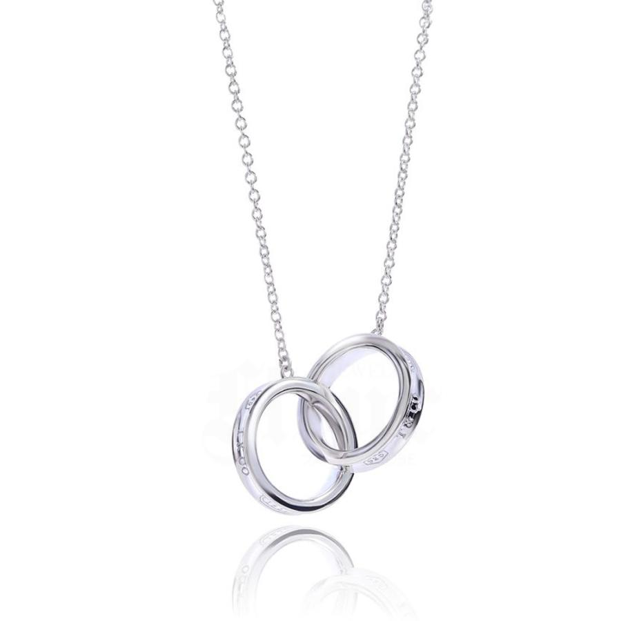 ティファニー ネックレス TIFFANY＆Co. 1837 インターロッキング ペンダントS・M セット  プレゼント  ギフト 並行輸入品の画像