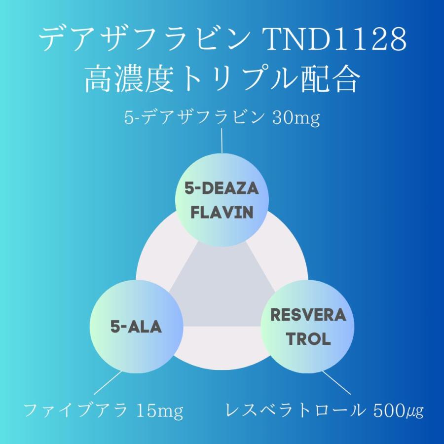 正規品】「デアザフラビン TND1128 サプリメント 10カプセル」お試し用