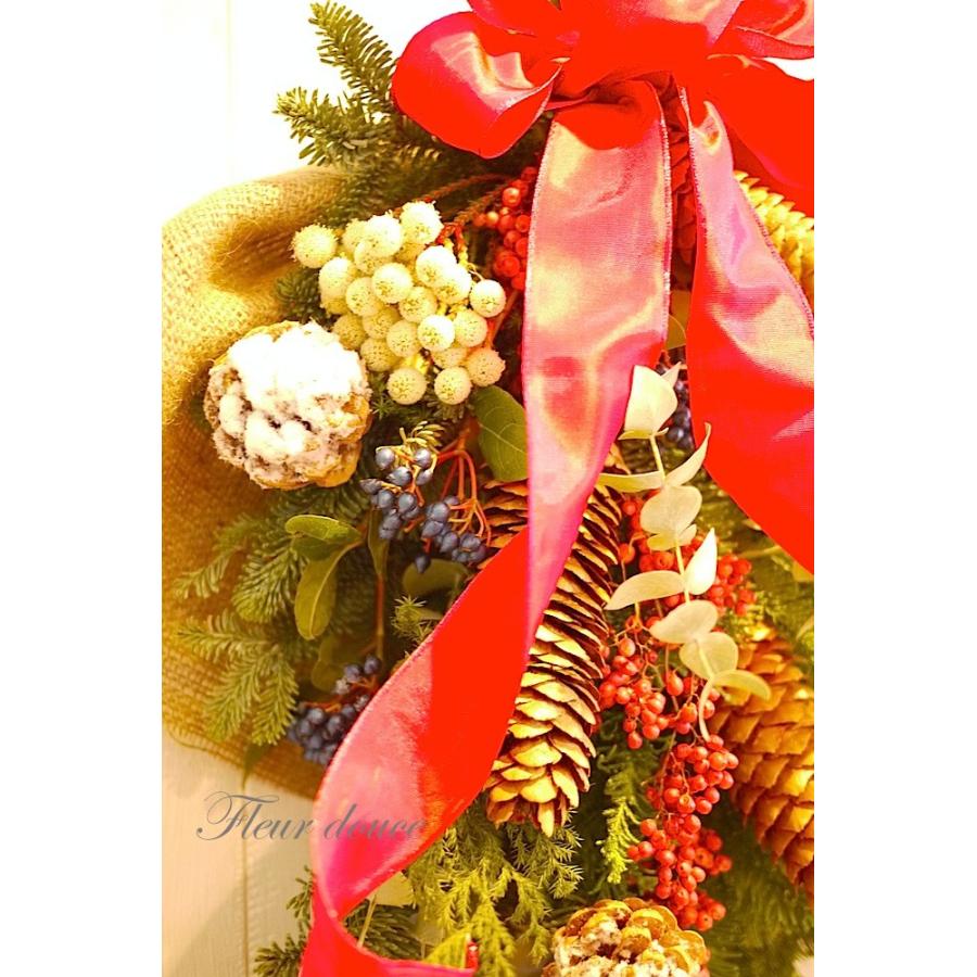 クリスマススワッグ 早割　手作り 本物  玄関 大きい オレゴン産　生モミ　フレッシュ　大きい 送料込　　おしゃれ　ドイツトウヒ　ユーカリ　ヒバ |  | 04