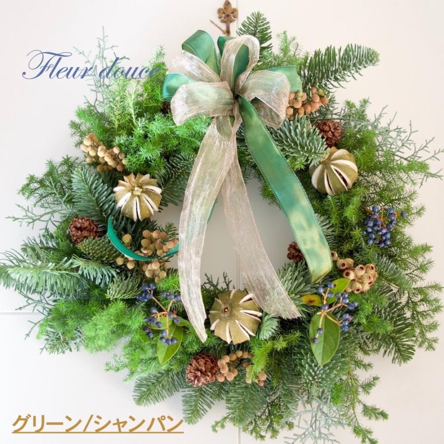 オレゴンモミのクリスマスリース　Lサイズ クリスマスリース 早割 手作り 本物 玄関 大きい オレゴン産 生モミ