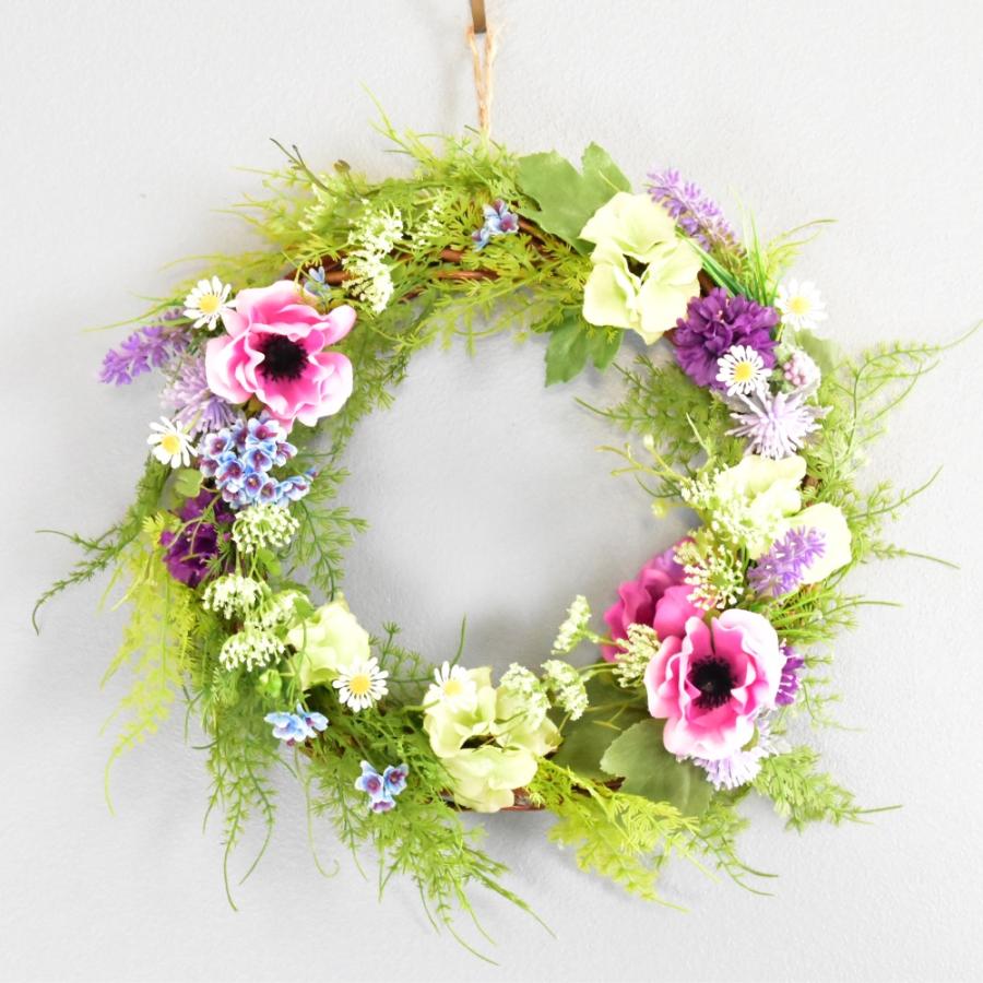 商品名【紫苑】パープル系♥ローズのフラワーリース　玄関リース 商品名【紫苑】パープル系♥ローズのフラワーリース 玄関リース