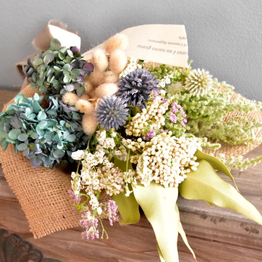 スワッグ　おしゃれ　花束　ブーケ　プリザーブドフラワー　ドライフラワー　プレゼント　ギフト　ブルー |  | 02