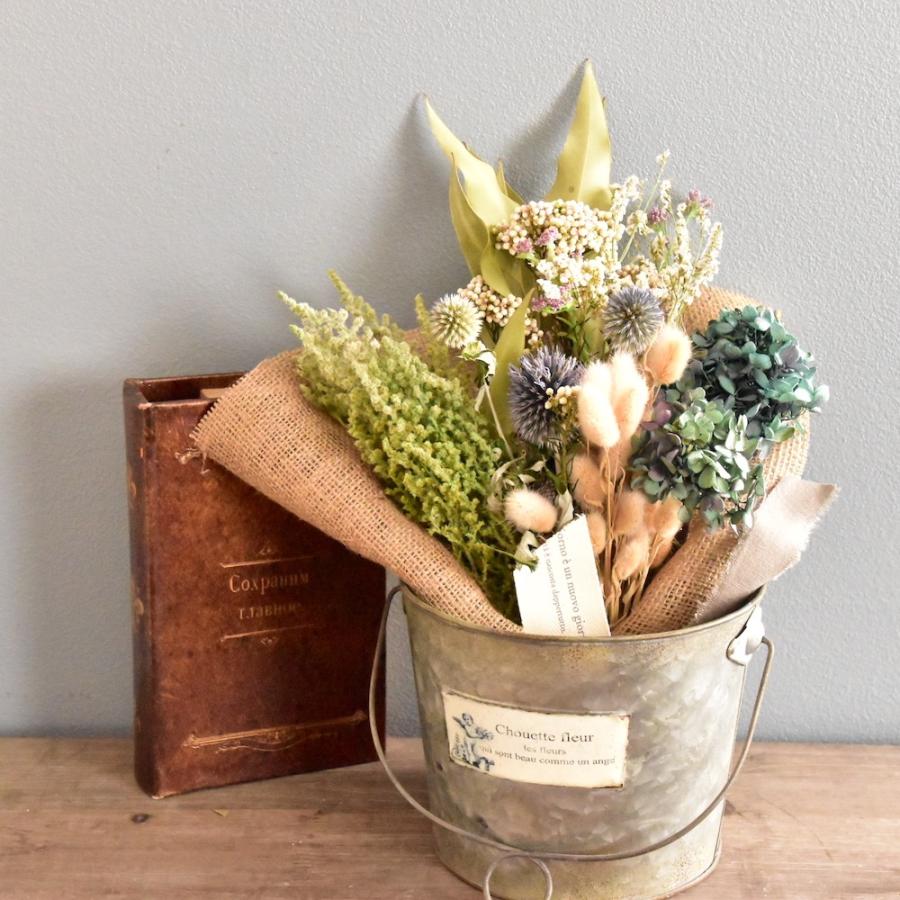 スワッグ　おしゃれ　花束　ブーケ　プリザーブドフラワー　ドライフラワー　プレゼント　ギフト　ブルー |  | 03