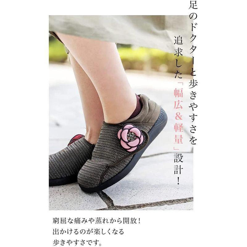 ホットセール 幅広 ゆったり 外反母趾 レディース おしゃれ 介護シューズ 5e 歩きやすいケアシュー ウォーキングシューズ スニーカー 防滑 軽量 5e 自助具 リハビリ用品 Www Diresatumbes Gob Pe