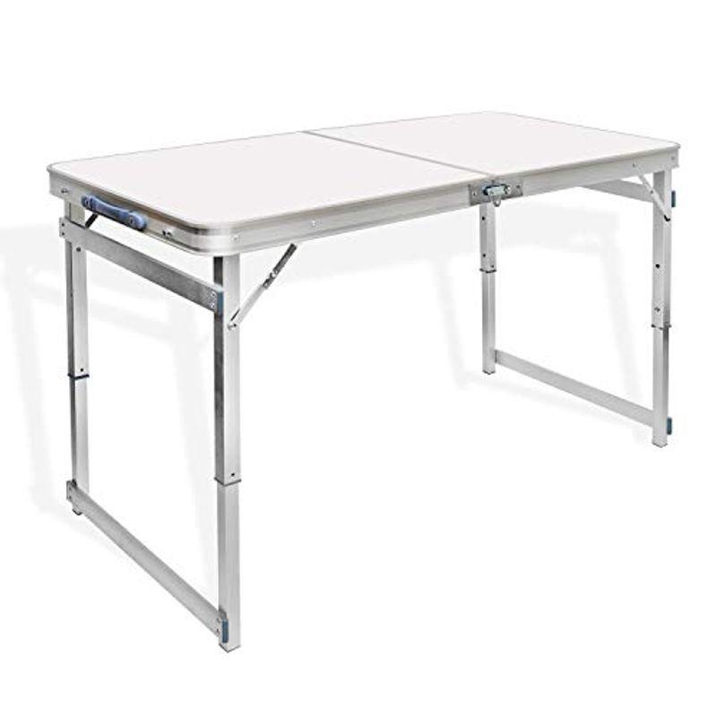 仕事テーブル アウトドアの折りたたみテーブル Fleurhomme Toribio 携帯しやすいです 角 パイプテーブル脚 アル ガーデンチェア テーブル 仕事テーブル 高さ自由に調整 庭 ガーデニング キャンプのテーブル