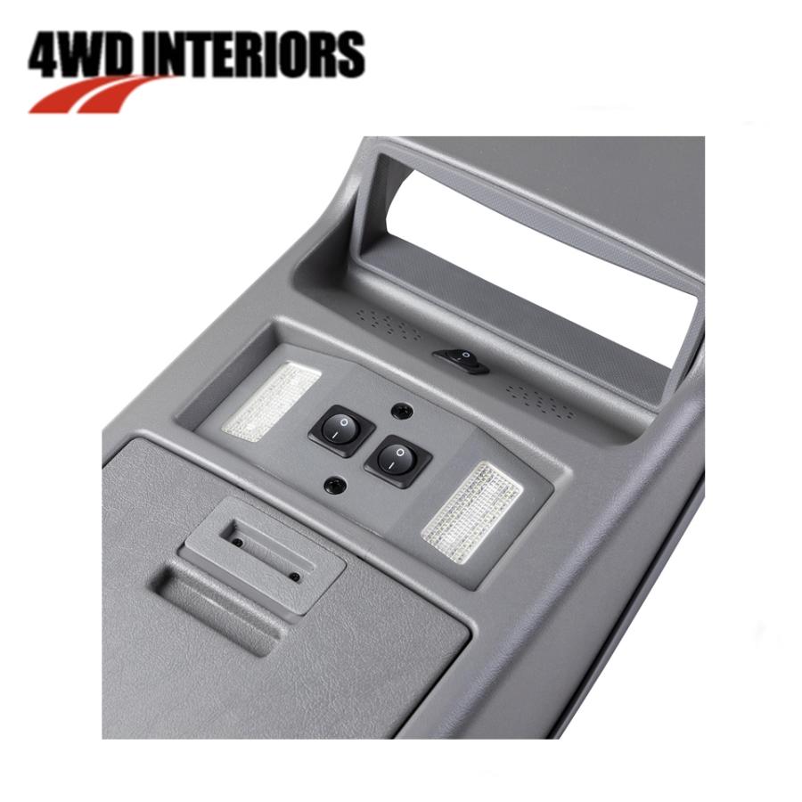 4WD INTERIORS 正規品 ルーフコンソール トヨタ ハイラックス ダブル