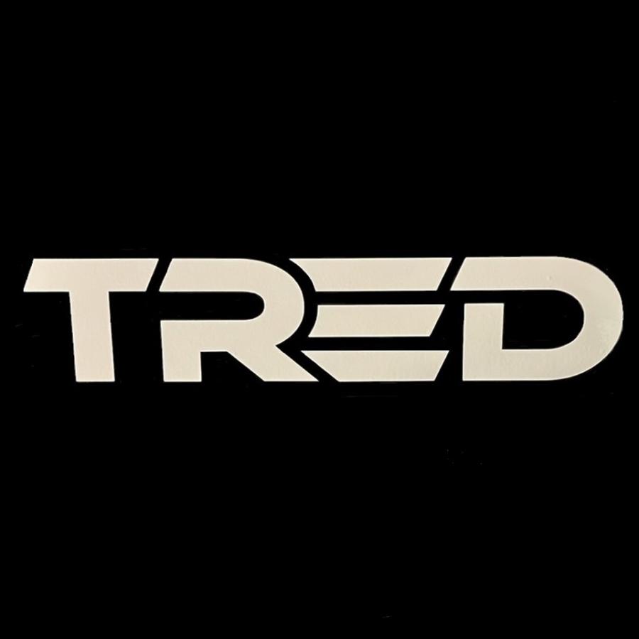 TRED Outdoors 正規品 TRED LOGO クリアステッカー 4.2cm×20.0cm STK01