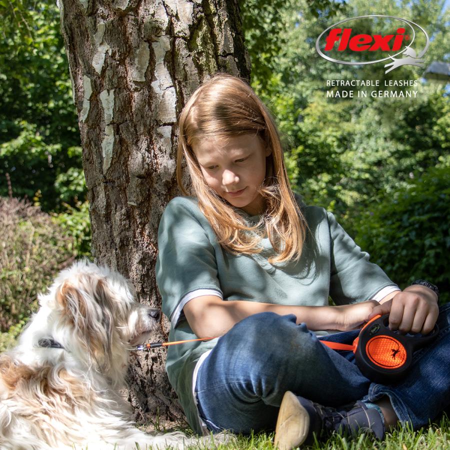 フレキシリード 5m 小型犬 s 伸縮リード 5m ニュー ネオン テープ コード | flexi リード 犬 リード 伸縮 伸びるリード 巻き取り 犬リード 犬のリード | flexi | 06