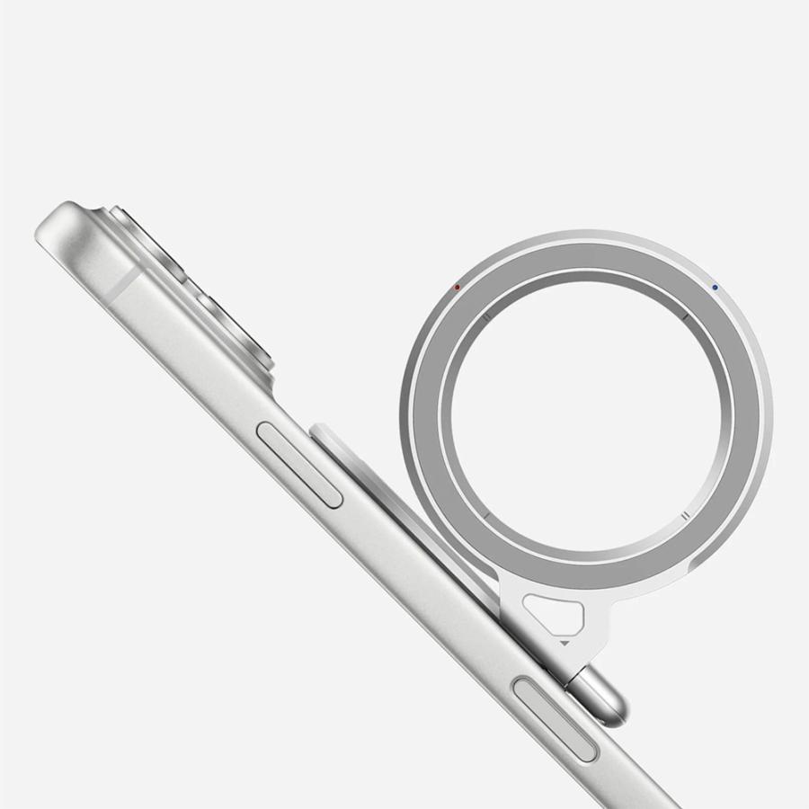 Aulumu G09 スマホリング スタンド MagSafe対応 360°自由回転 両面