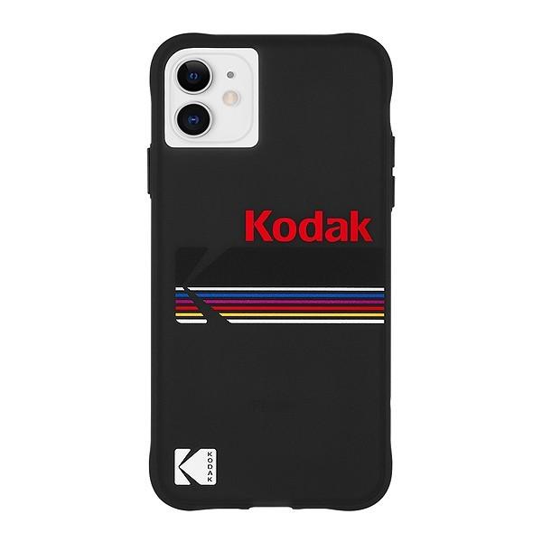 CaseMate×Kodak iPhone 11 Case Kodak Matte Black + Shiny Black Logo