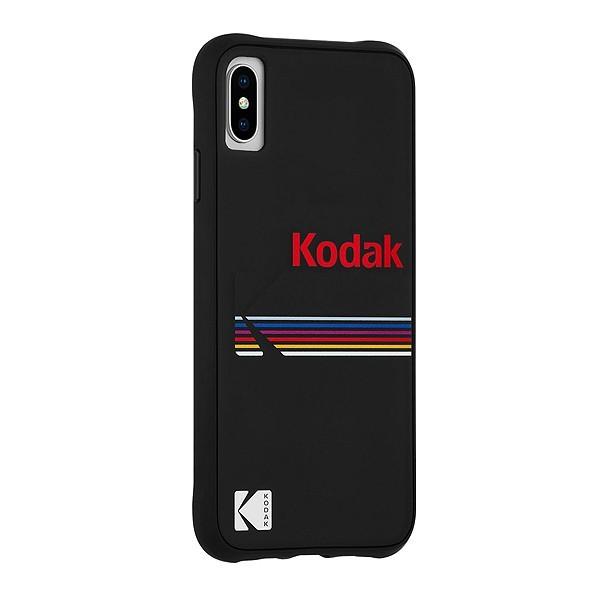 Case-Mate×Kodak iPhone X/XS Case Kodak Matte Black + Shiny Black Logo｜flgds｜03