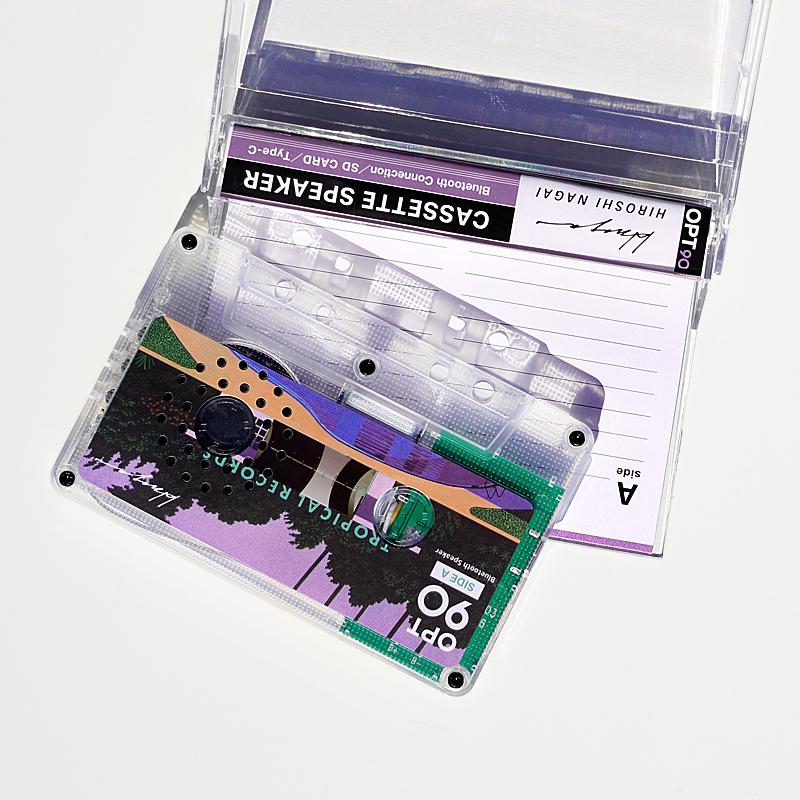 OPT90 カセットスピーカー 永井博「TROPICAL RECORDS」カセットテープ