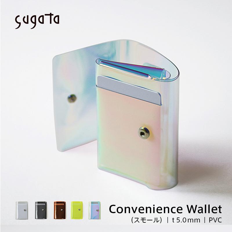 sugata コンビニエンスウォレット（スモール）三つ折り財布 PVC スリム