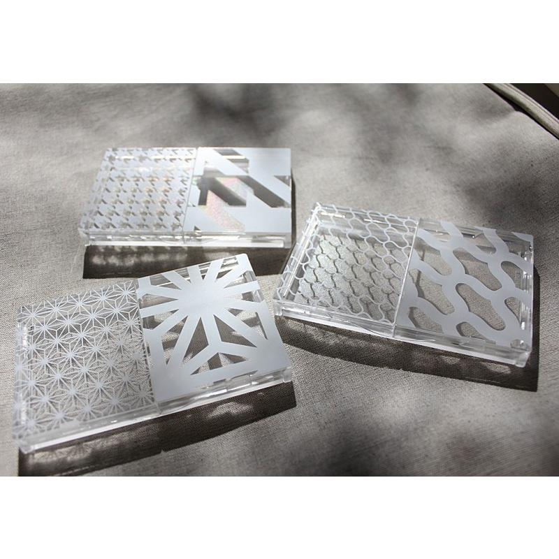 toumei sonoiro（トウメイ ソノイロ）和柄 アクリル名刺ケース 名刺