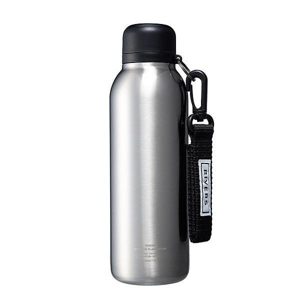 リバーズ バキュームフラスク ステム BL 500ml （ボトルリーシュ付き）保温保冷マグボトル 真空断熱ステンレスボトル ストラップ カラビナ 直飲み 水筒 | RIVERS | 05