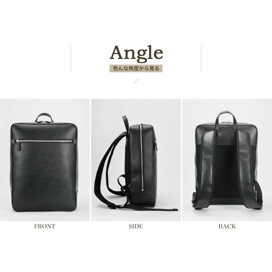 バッグ ビジネスバッグ リュック メンズ タブレット対応 大開き B4サイズ 鞄 出張 黒 ブラック ハミルトン角シボBZデイパック大 bag-33（42584）【送料無料】 |  | 11