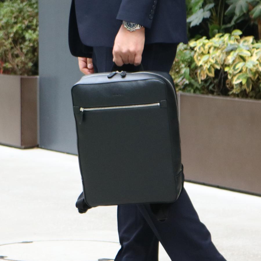 バッグ ビジネスバッグ リュック メンズ タブレット対応 大開き B4サイズ 鞄 出張 黒 ブラック ハミルトン角シボBZデイパック大 bag-33（42584）【送料無料】 |  | 04