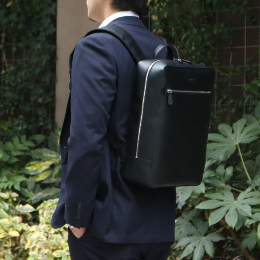 バッグ ビジネスバッグ リュック メンズ タブレット対応 大開き B4サイズ 鞄 出張 黒 ブラック ハミルトン角シボBZデイパック大 bag-33（42584）【送料無料】 |  | 05