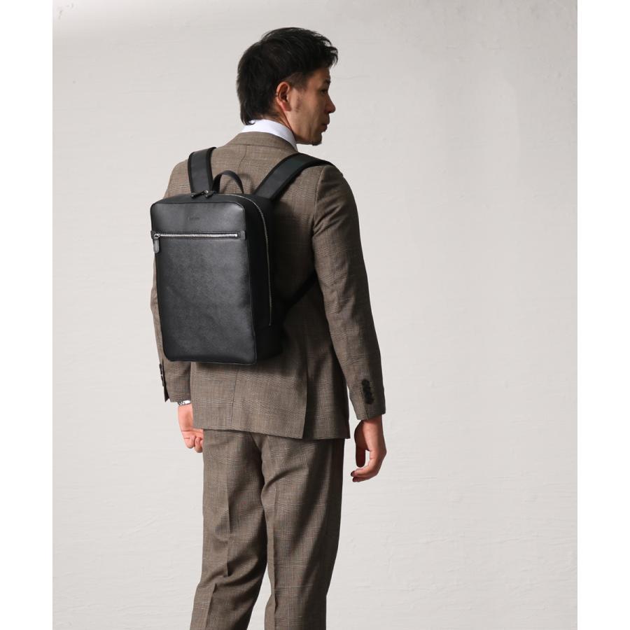 バッグ ビジネスバッグ リュック メンズ タブレット対応 大開き B4サイズ 鞄 出張 黒 ブラック ハミルトン角シボBZデイパック大 bag-33（42584）【送料無料】 |  | 06