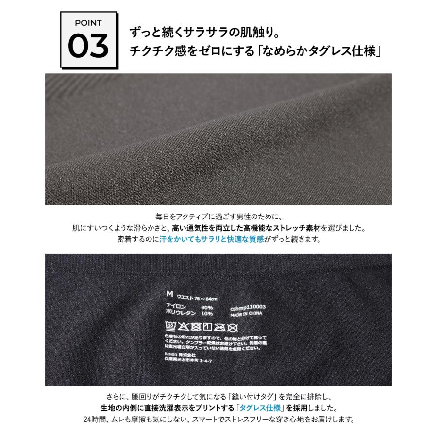 ボクサーパンツ メンズ 3枚セット 前閉じ 下着 肌着 ストレッチ ローライズ ボクサーブリーフ パンツ インナー シンプル 無地 男性 iu-52【メール便送料無料】 | FLiC | 03