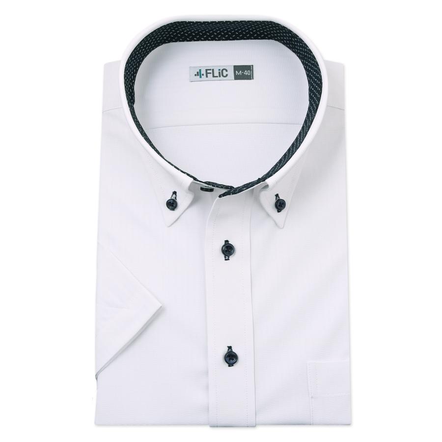 FLiC（フリック） ワイシャツ ノーアイロン 半袖 メンズ ストレッチ 