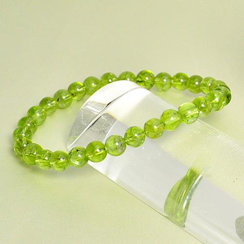 パワーストーン ブレスレット ペリドット AAAA 6mm玉 天然石 : Flick