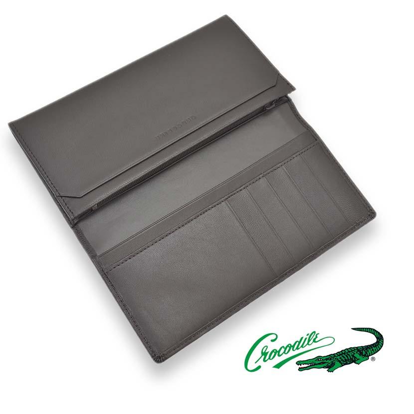 aniaryクロコ2つ折り長財布 aniaryクロコ2つ折り長財布 アニアリ 財布 クロコ型押し レザー