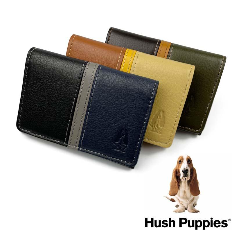 Hush Puppies(ハッシュパピー)かぶせ 二つ折り 名刺入れ カードケース トリコロール レザー 牛革 豚革 本革(メンズ)hp0453｜flifeshop｜09