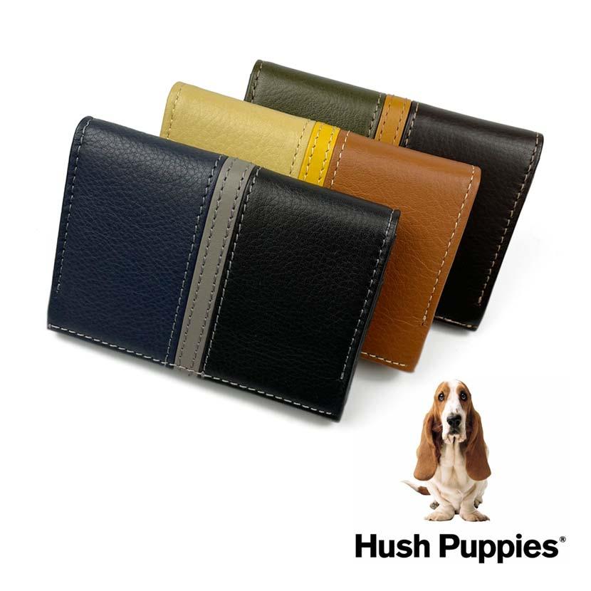 Hush Puppies(ハッシュパピー)かぶせ 二つ折り 名刺入れ カードケース トリコロール レザー 牛革 豚革 本革(メンズ)hp0453｜flifeshop｜10