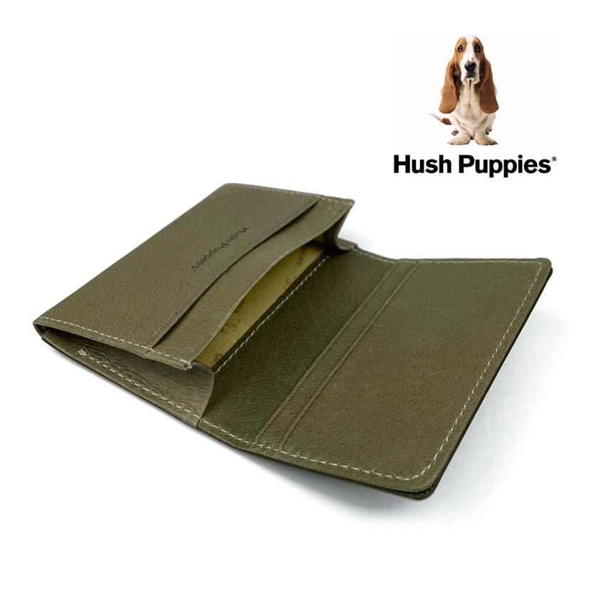 Hush Puppies(ハッシュパピー)二つ折り 名刺入れ カードケース マチ付き 便利なカードポケット レザー 牛革 豚革 本革(メンズ)hp0605｜flifeshop｜06