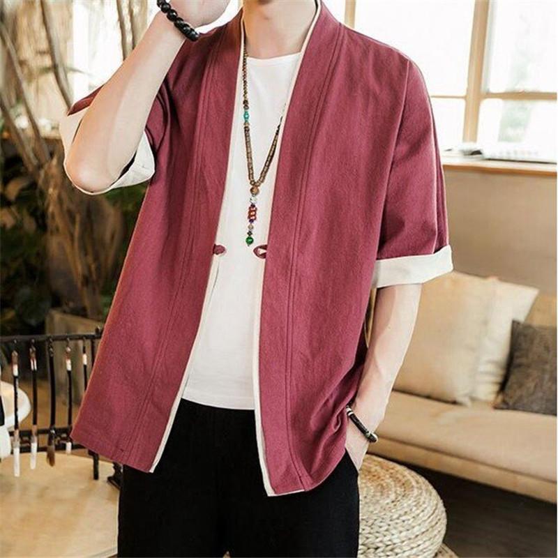 話題の人気 トップス カーディガン 薄手 五分袖 メンズ アウター 綿麻 羽織 トップス 上着 コーデ おしゃれ 夏 Www Threeriversofs Com