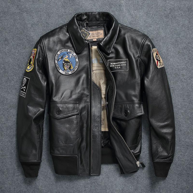 本革ジャケット メンズ バイク用ジャケット GIフライトジャケット