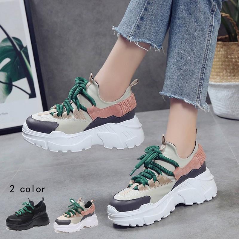 人気 スニーカー レディース ランニングシューズ 厚底 ウォーキング スポーツ 疲れにくい カジュアル 滑り止め 靴 美脚 春夏 新作 Fltj013 Flight 通販 Yahoo ショッピング