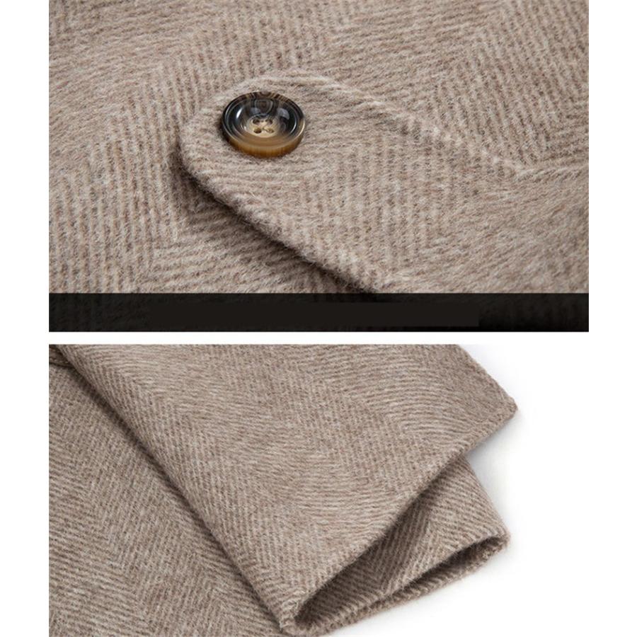 ラルディーニ AGNONA アルパカ ダブル チェスターコート LARDINI