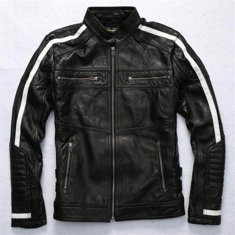 本革 シングルライダースジャケット メンズ 本革ジャケット　革ジャン　ストライプ　レザージャケット トップス アウター カジュアル 本革 シングルライダースジャケット メンズ 本革ジャケット　革ジャン　ストライプ　レザージャケット トップス アウター