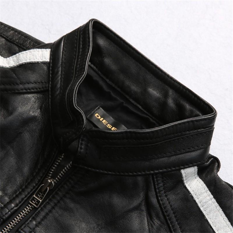 本革 シングルライダースジャケット メンズ 本革ジャケット　革ジャン　ストライプ　レザージャケット トップス アウター カジュアル 本革 シングルライダースジャケット メンズ 本革ジャケット　革ジャン　ストライプ　レザージャケット トップス アウター