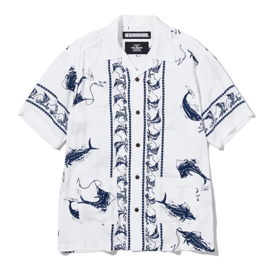 【新品】NEIGHBORHOOD ALOHA . SWORDFISH R-SHIRT . SS / ネイバーフッド ソードフィッシュ 半袖 アロハシャツ | NEIGHBORHOOD | 01
