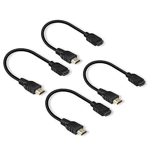 Eluteng Hdmi 延長 30cm メス オス 初回限定 延長ケーブル 4点セット4k 高画質 3d タイプa Hdmi中継 Ps4 Ps3 コード 変換