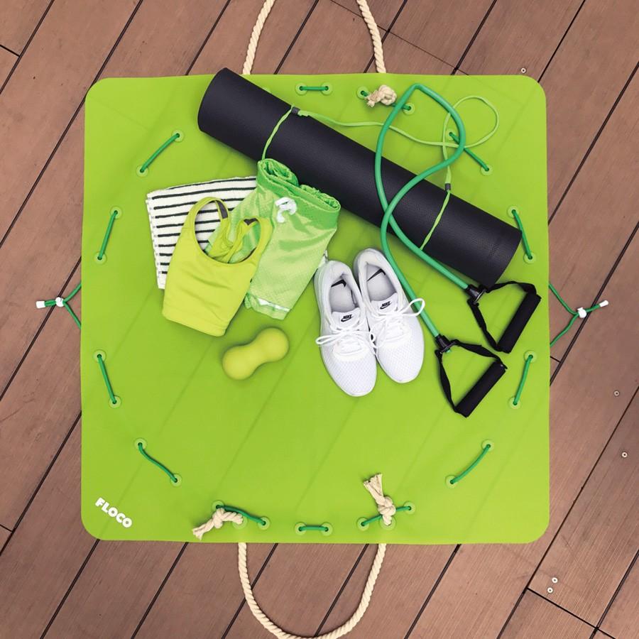 Floco Bag 2way フラコバッグ シリコン バッグ ２way アウトドア お出かけ ピクニック レジャーシート 洗える ウイルス対策 撥水 湘南発 縄紐 Flocobag Flocoショップ 通販 Yahoo ショッピング