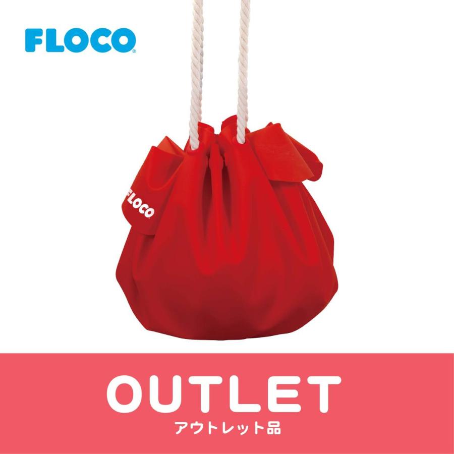 【アウトレット品】FLOCO BAG　シリコン　レジャーシート　 バッグ　カラフル　かわいい　花　撥水　ピクニック　エコバッグ　アウトドア｜floco