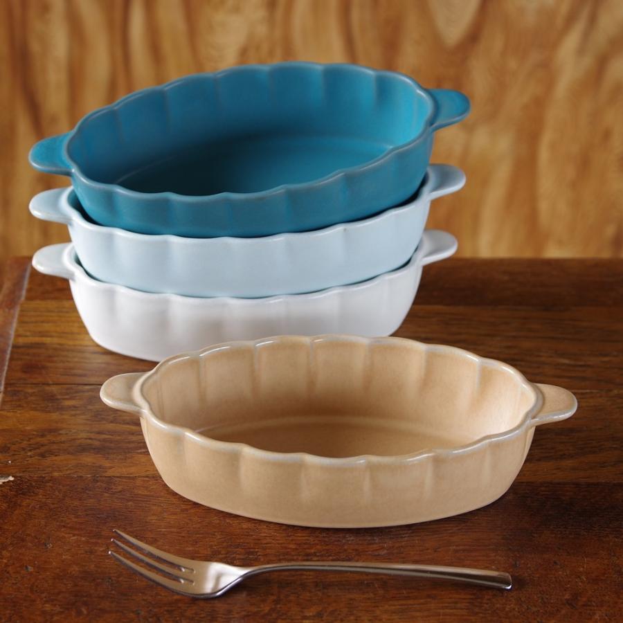 瀬戸焼 Hana ココットボウル 持ち手つきグラタン皿 深皿 4色 ぎんはく