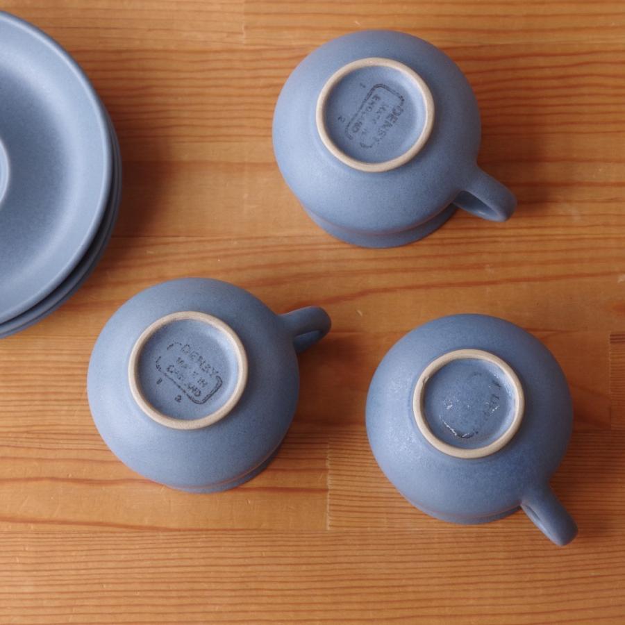 デンビー DENBY Echo エコー ブルー カップ ソーサー イギリス ビンテージ 食器 #220315-1~3|flohmarkt|12