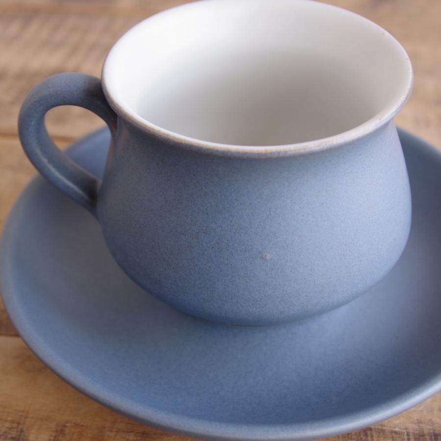 デンビー DENBY Echo エコー ブルー カップ ソーサー イギリス ビンテージ 食器 #220315-1~3|flohmarkt|04