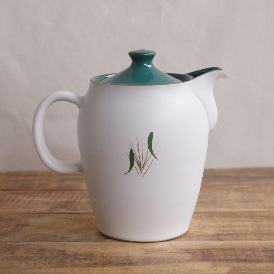 ヴィンテージ食器 デンビー コーヒーポット ティーポット DENBY グリーンウィート Green Wheat 手描き 麦 #240405-2｜flohmarkt｜03