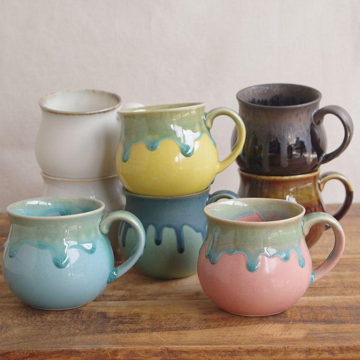 花入2点 ふるさと納税】【波佐見焼】マジョリカフラワー 蓋付 マグカップ SS